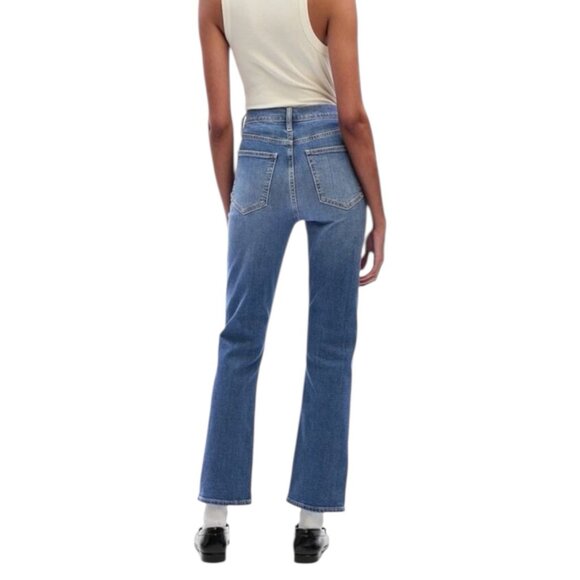 NWT GAP Kick Fit High Rise Medium Wash Denim Jeans Womens Size 31 /12T - Picture 2 of 13